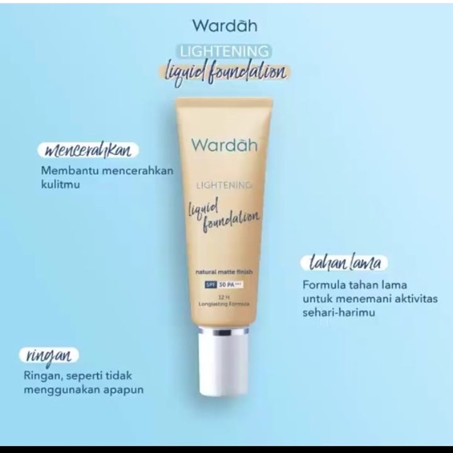 wardah liquid foundation lightening
