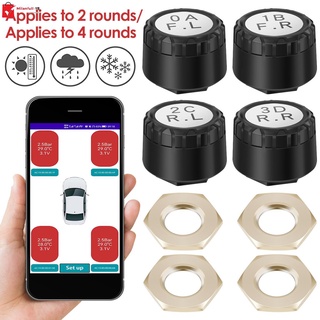 Bluetooth Tire Pressure Monitoring System Wireless APP Tire Pressure Monitor Tyre Pressure Alarm
