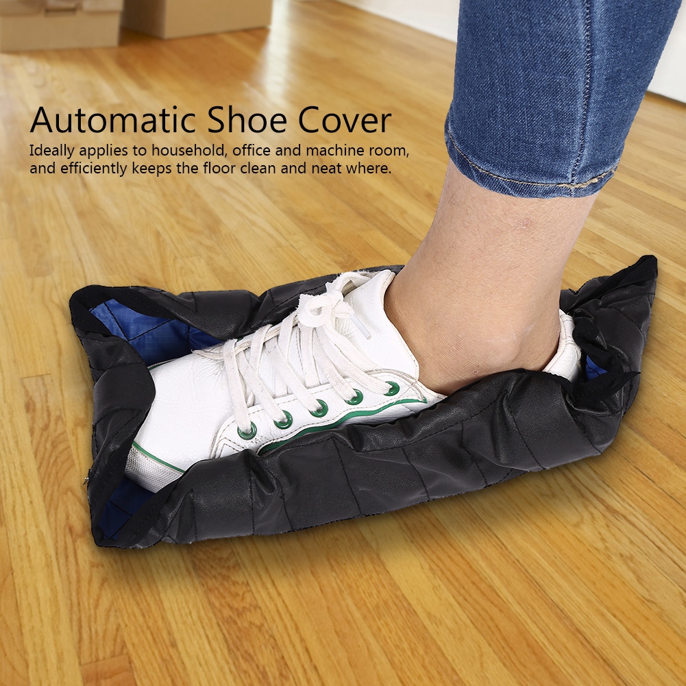 Automatic Shoe Covers Blue 1 Pair HandsFree Reusable Disposable