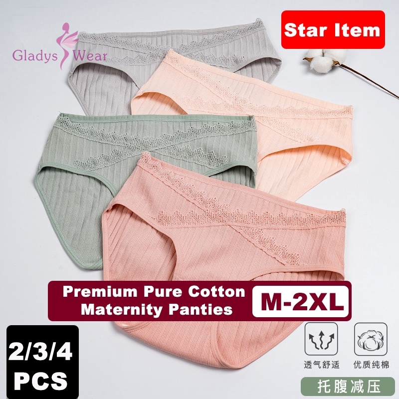 2/3/4PCS Premium Elegant Design Maternity Wear Pregnancy Underwear