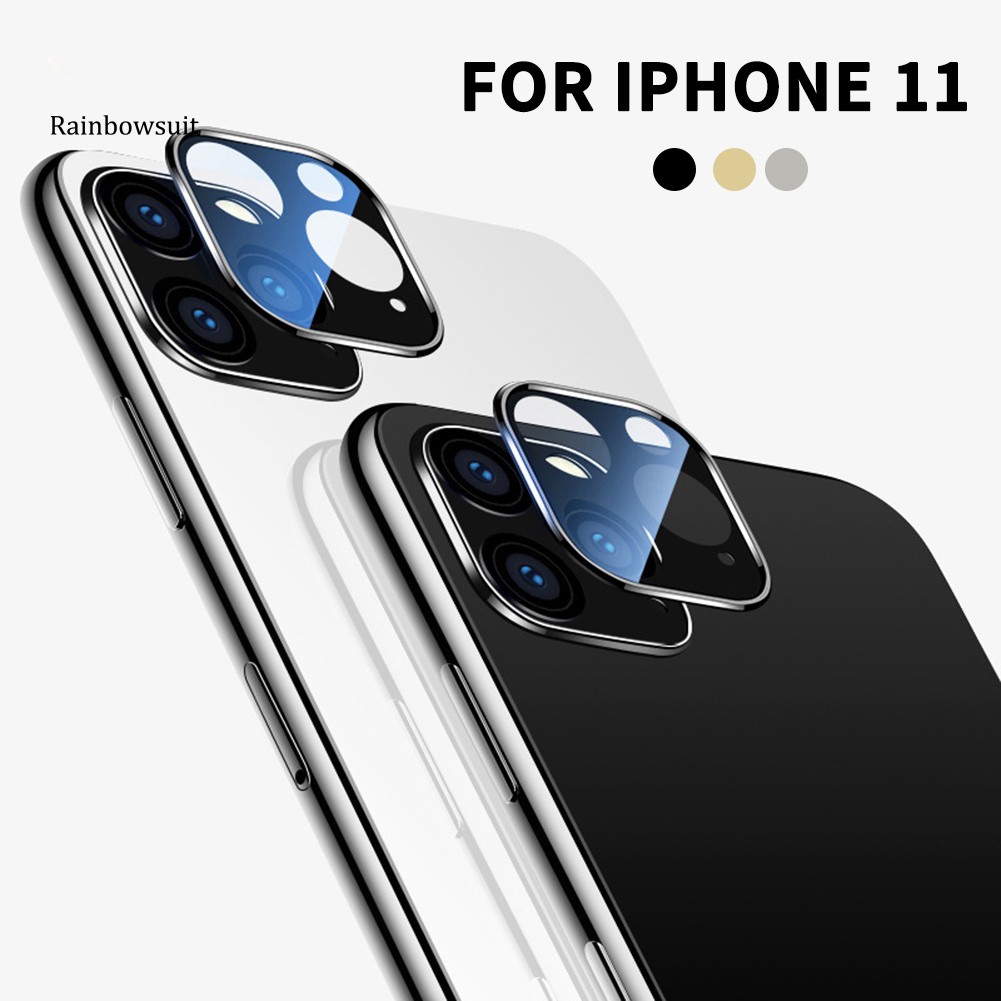Rb Metal Anti Fingerprint Phone Camera Lens Protective Cover For Iphone 11 Pro Max Shopee Singapore