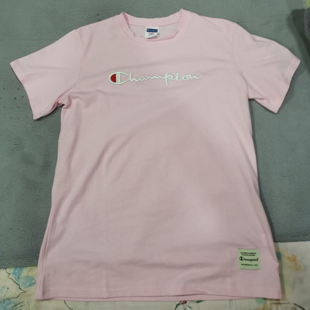 champion tee pink