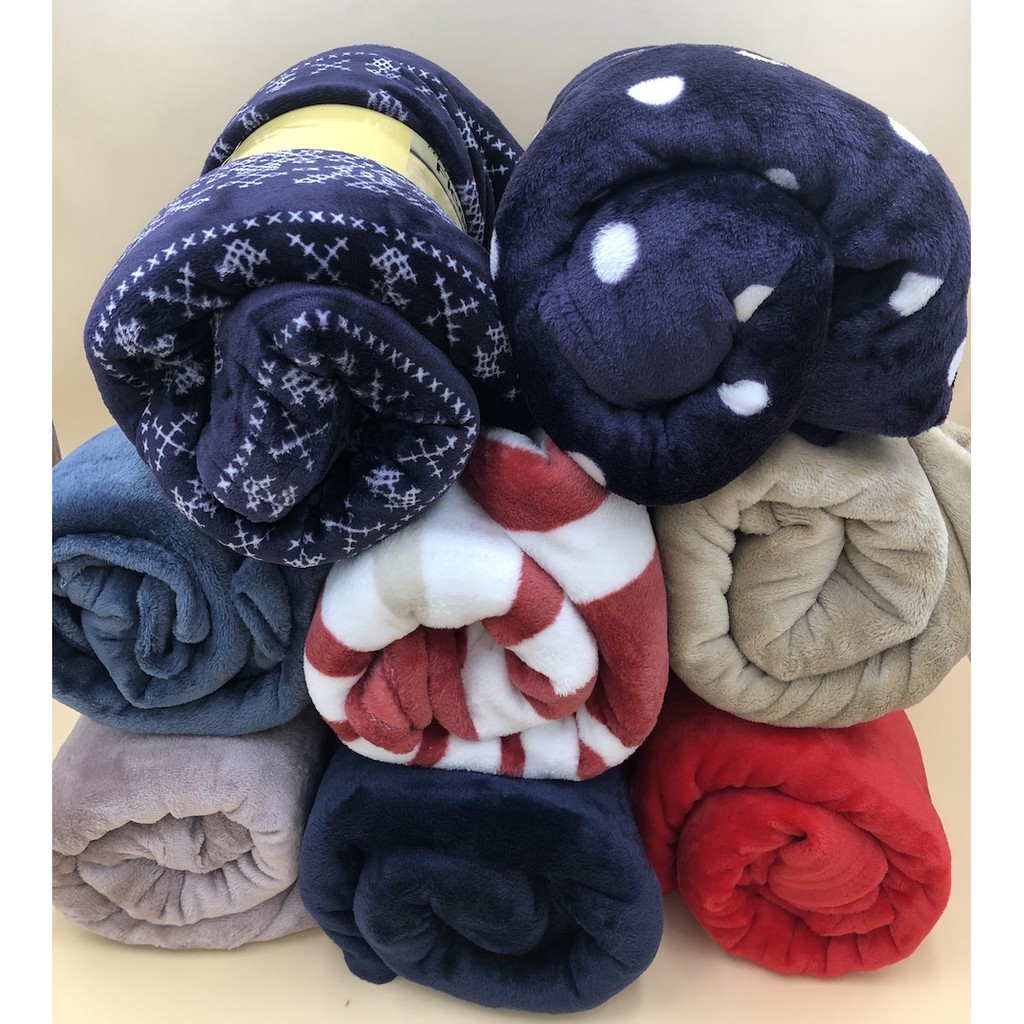 ETOZ Flannel Fleece Blanket 150cm x 200cm (850gm) Smooth Fleece