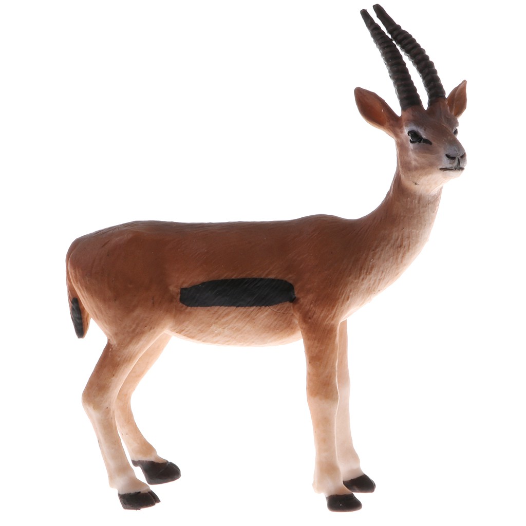 Realistic Antelope Figures Wild Animal Solid Plastic Model Toy Home Decor