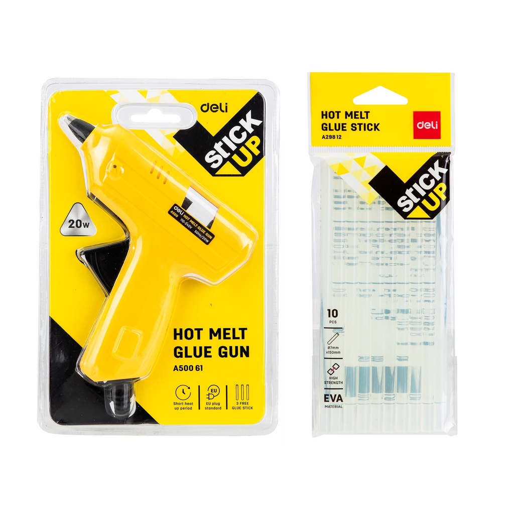Deli Hot Melt Glue Gun 20W Glue Gun Refills Adhesive Glue Gun Shopee