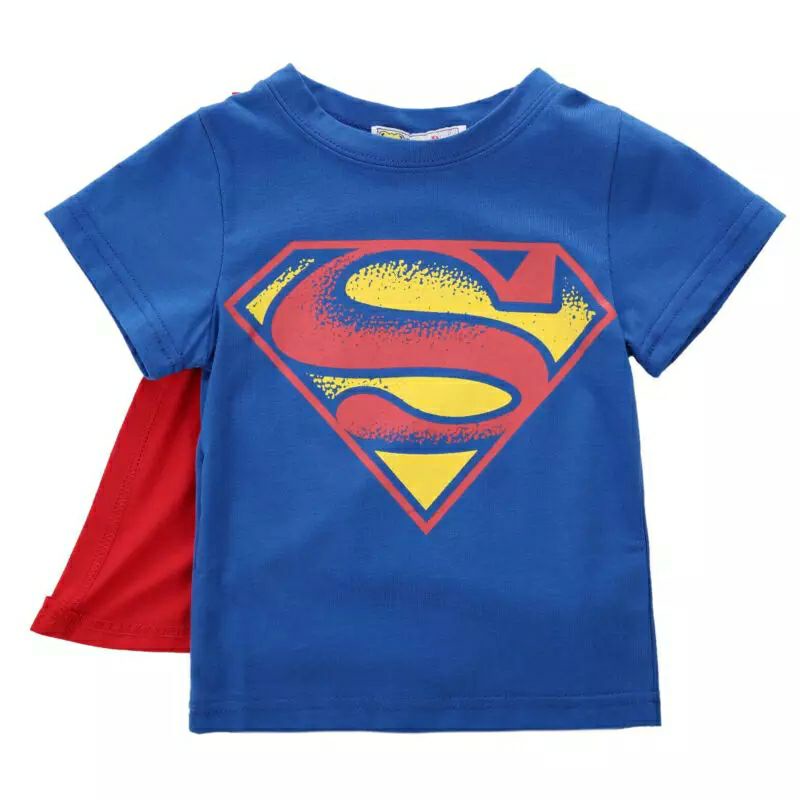 childrens superhero shirt with cape