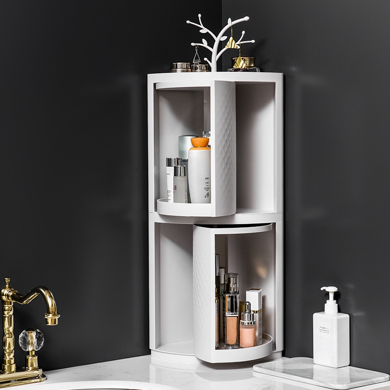 Cn Elk Bathroom Corner Shelf Bathroom Plastic Wall Hanging Storage Cabinet Cn Elk Shopee Singapore