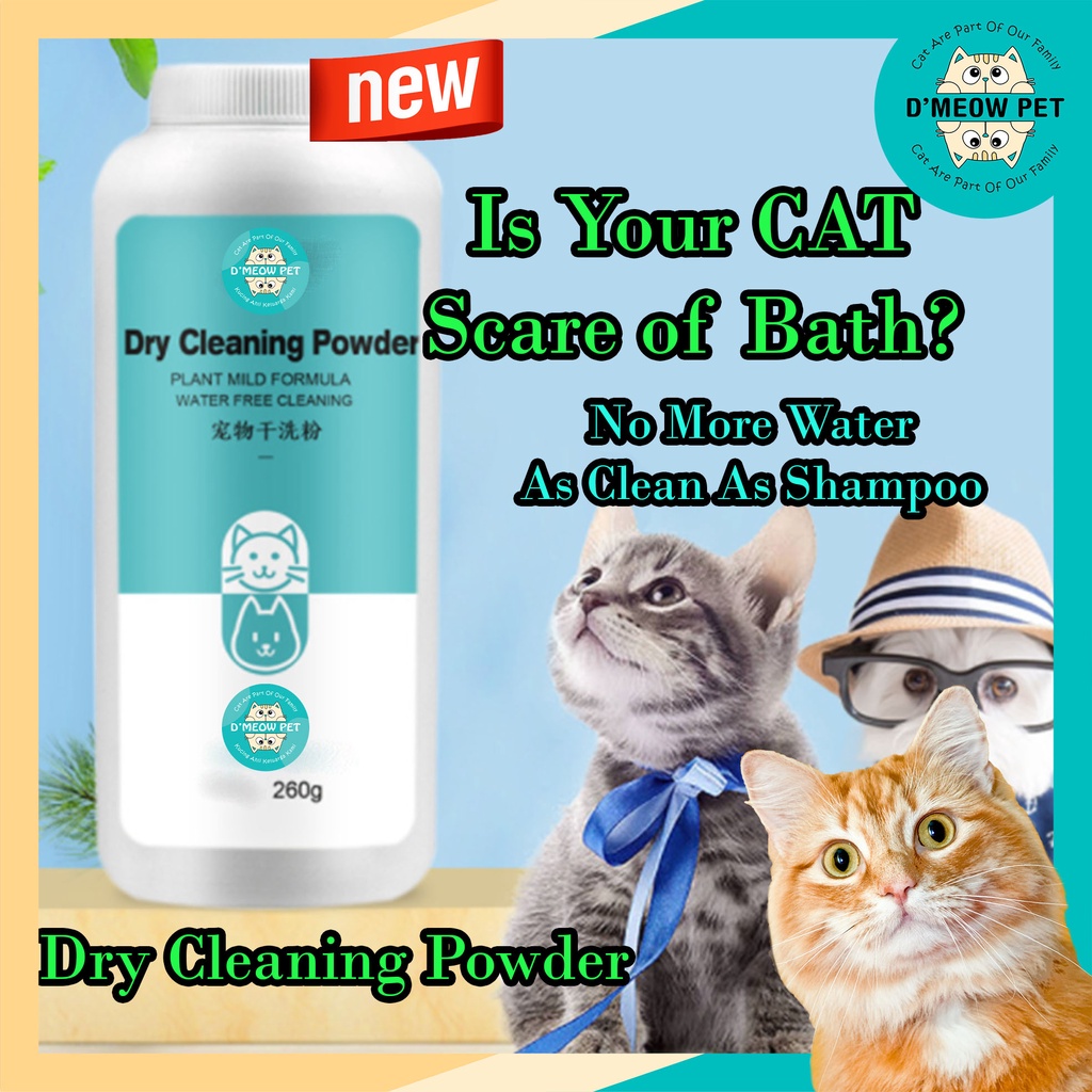Deodorant Dry Cleaning Powder Cat Body Wash For Cat Afraid Of Water