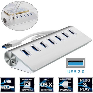 USB HUB, Premium 4/7 Port Aluminum USB Hub  PC and Laptops