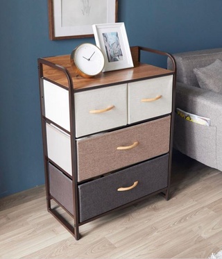 🇸🇬Moffie Fabric chest of drawers cum side cabinet #6