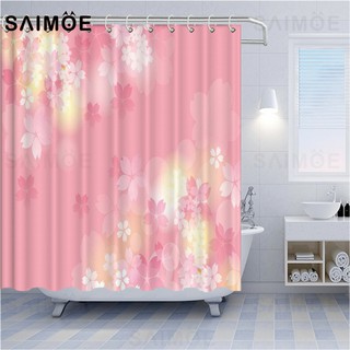 Fl Shower Curtain Japan Cherry Tree, Oriental Shower Curtain Design