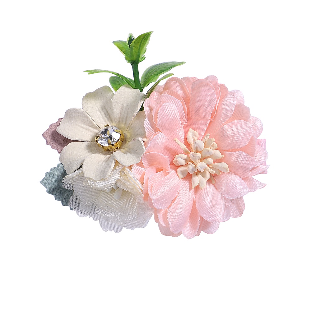 1Pc Sweet Girls Soft Clips Handmade Flower Hairpin Pearl Hair Clip Accessory  for Kids | Shopee Singapore