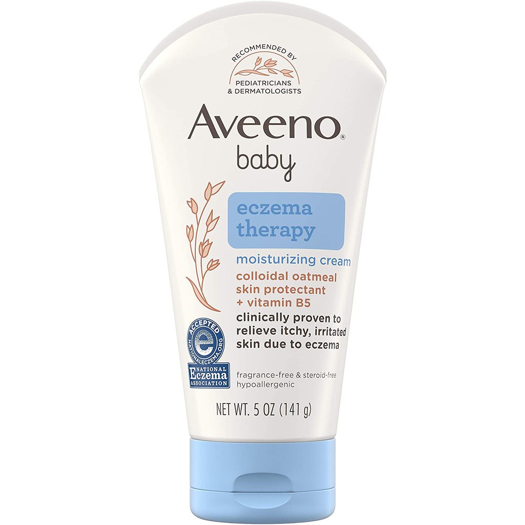 aveeno baby eczema therapy nighttime balm on face