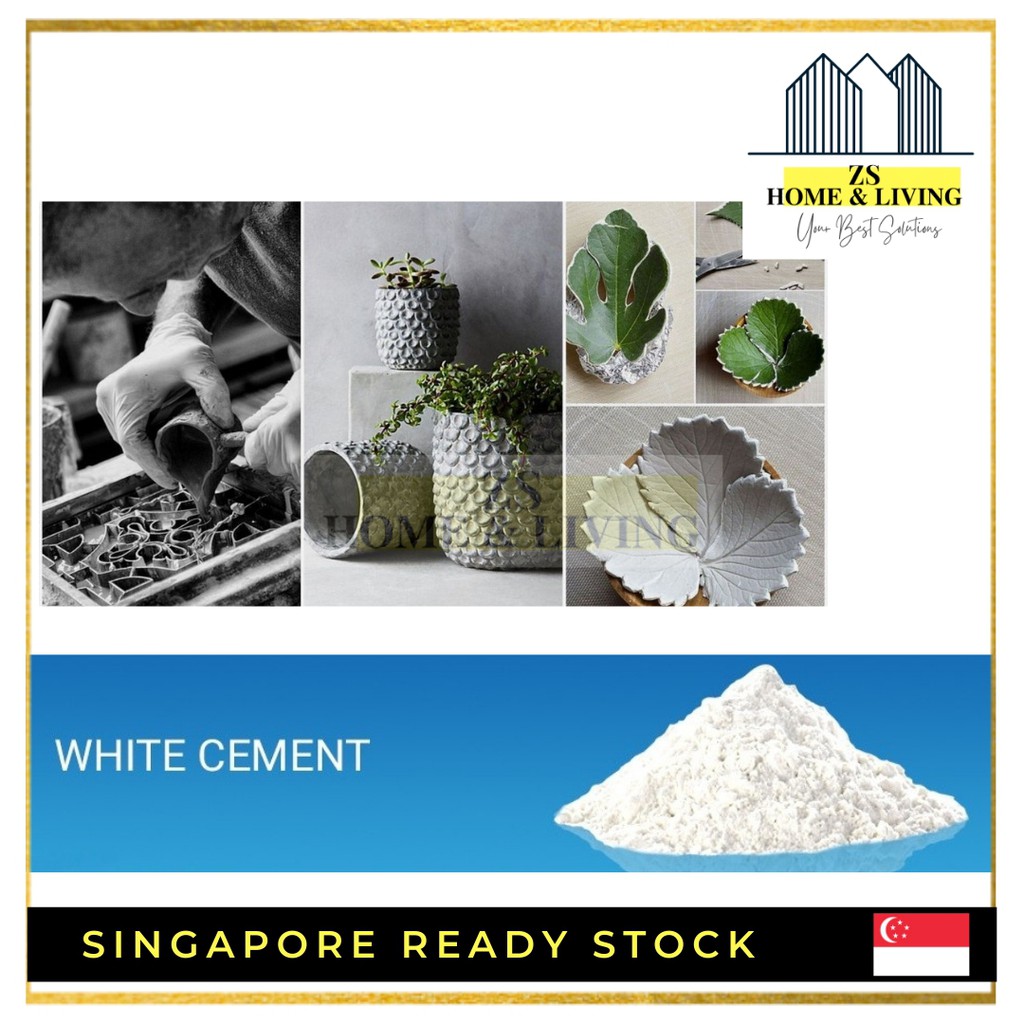 WHITE CEMENT/ cement pot cement art cement powder | Shopee Singapore