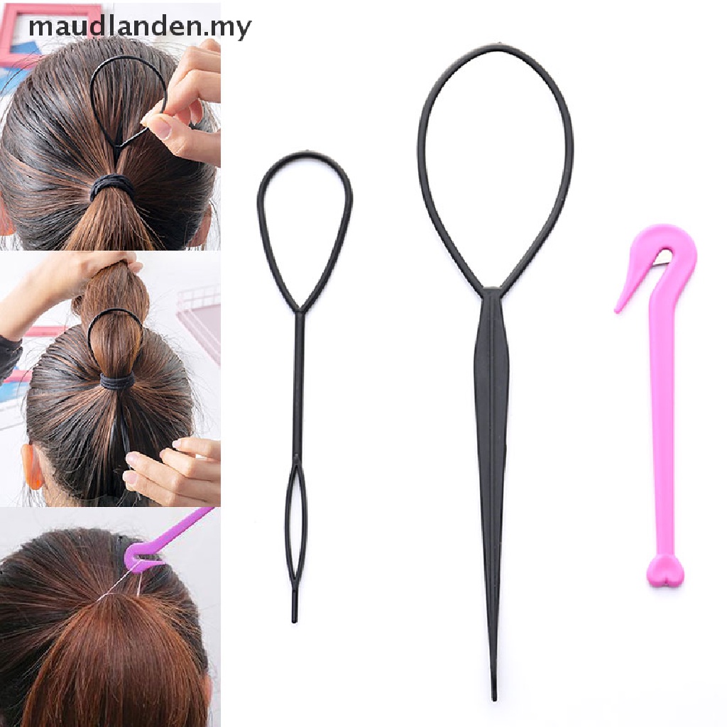 maudlanden】 Hair Bands Rubber Cutter Not Hurt Hair Women Hair Twist Styling  Clip Stick Bun [MY] | Shopee Singapore