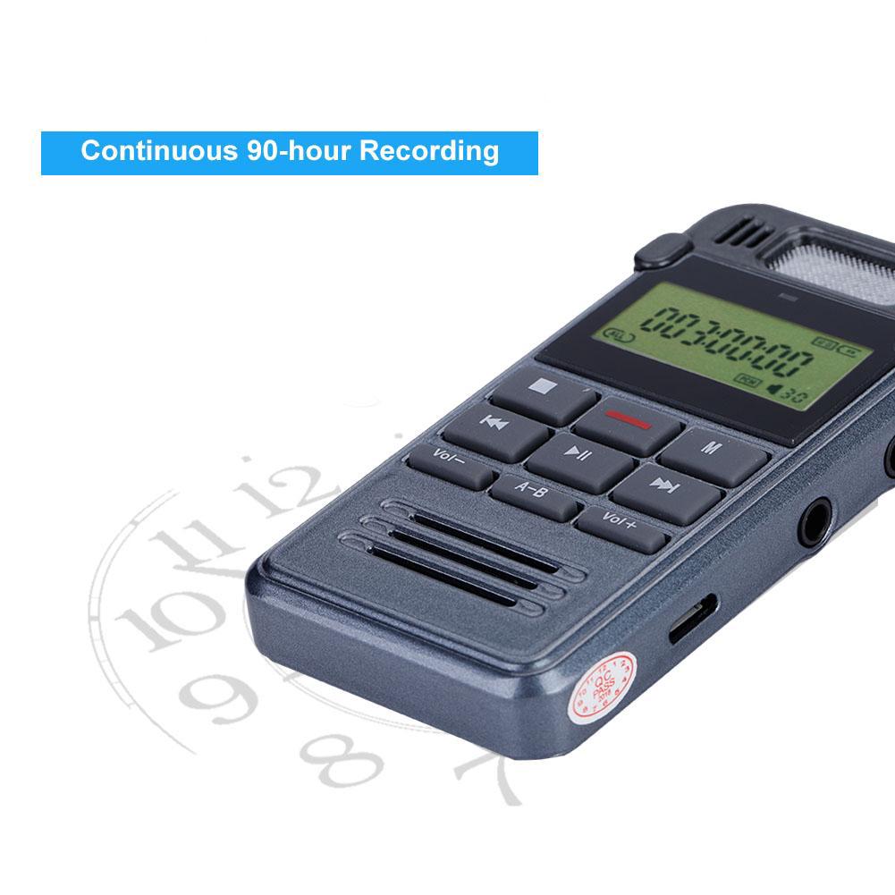 90hour Voice Noise 8GB Recorder Digital Memory Audio Recording