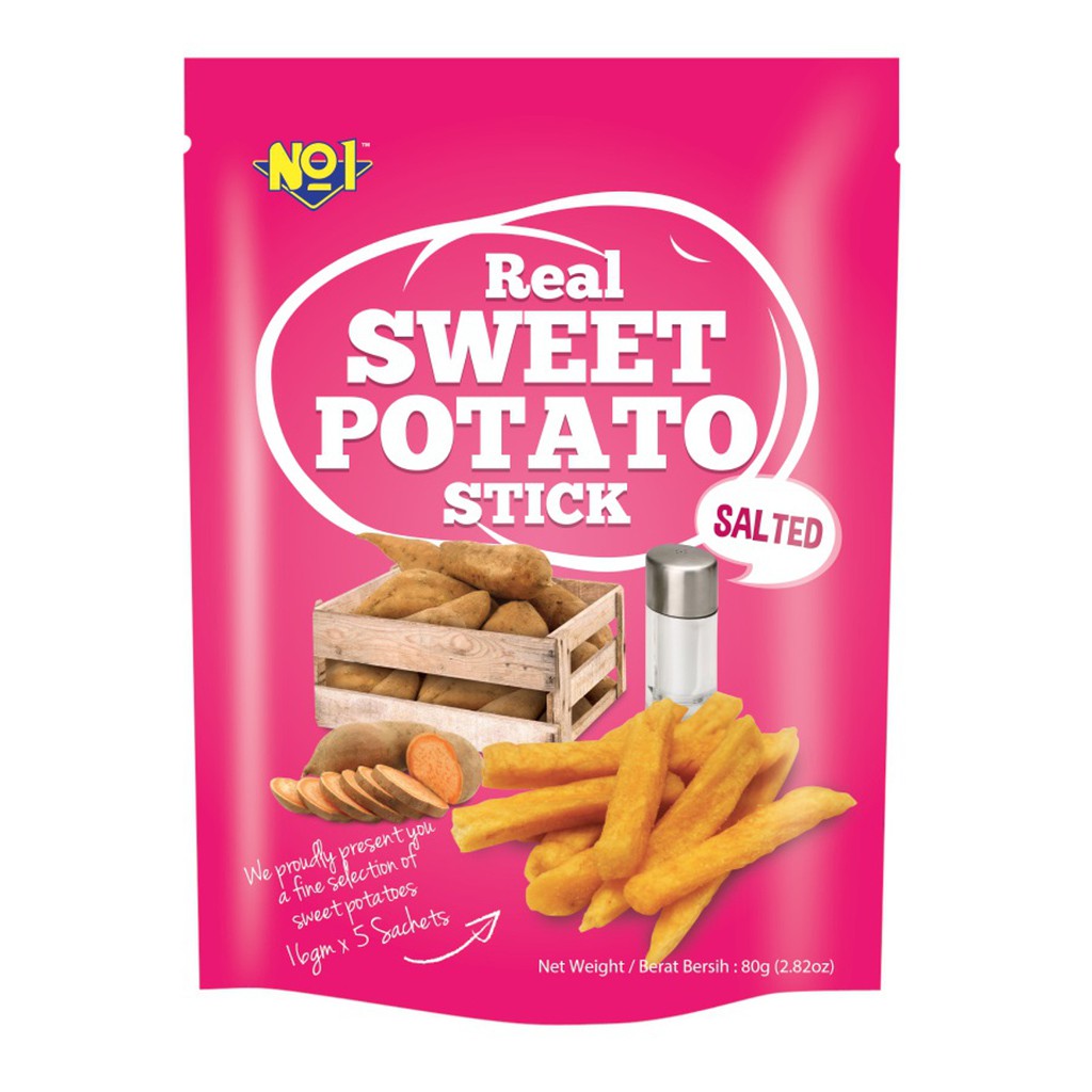 Tong Garden NOI Real Sweet Potato Stick 80g (Bundle of 2) Shopee