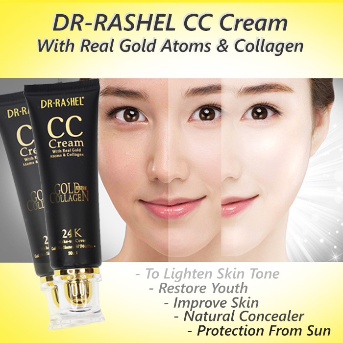 Makeup Gold Radiation Spf 60 Pa Cc Cream With Real Gold Atoms And Collagen Shopee Singapore