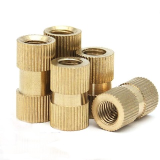 50pcs Cylinder Knurled Round Molded-in Insert Embedded Nuts Heat-resistant SD 