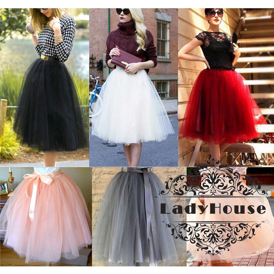 MY0-7 Layer Tulle Skirt Ladies Girl 