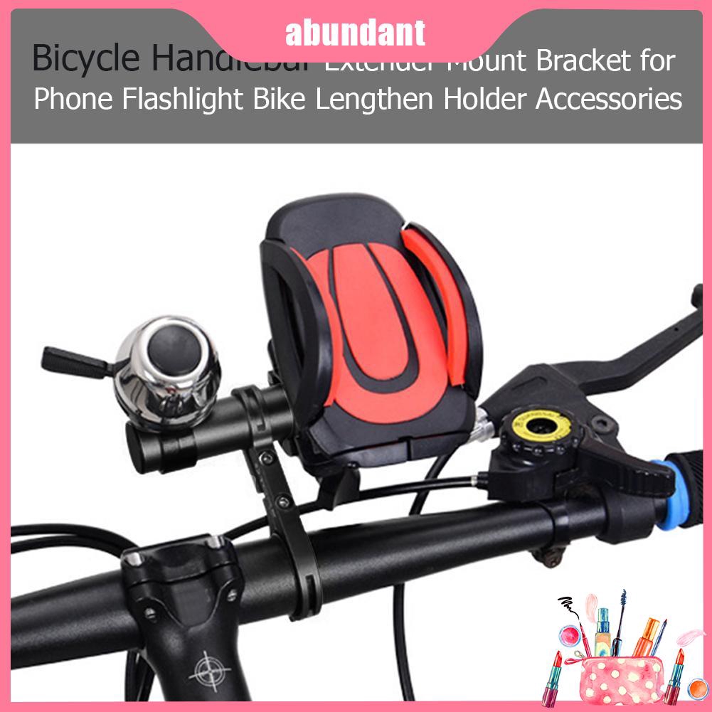 Bicycle Handlebar Extender 100//200mm Bar Cycling Flashlight Phone Holder Mount