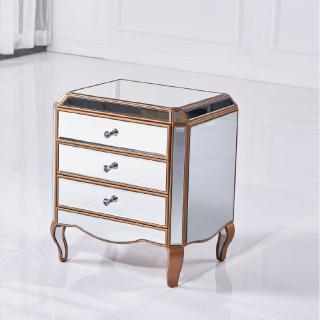 European Small Apartment Bedroom Solid Wood Bedside Table Simple Contemporary Mini Lockers Mirror And Drawer Side Cabinet Cupboard Shopee Singapore