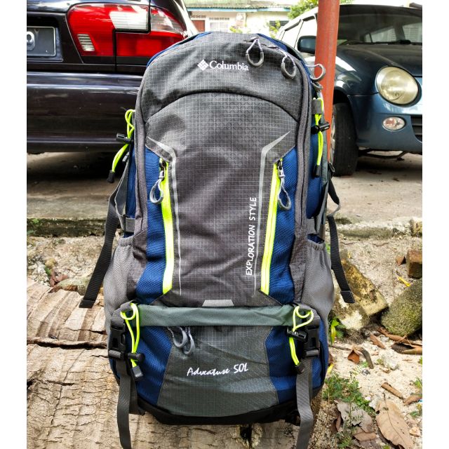 Backpack columbia adventure 50L hiking bag travel bagpack outdoor