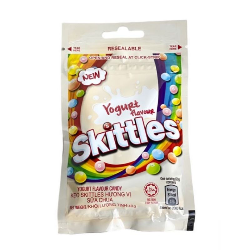 Skittles Candies Yogurt Flavour 40g Shopee Singapore