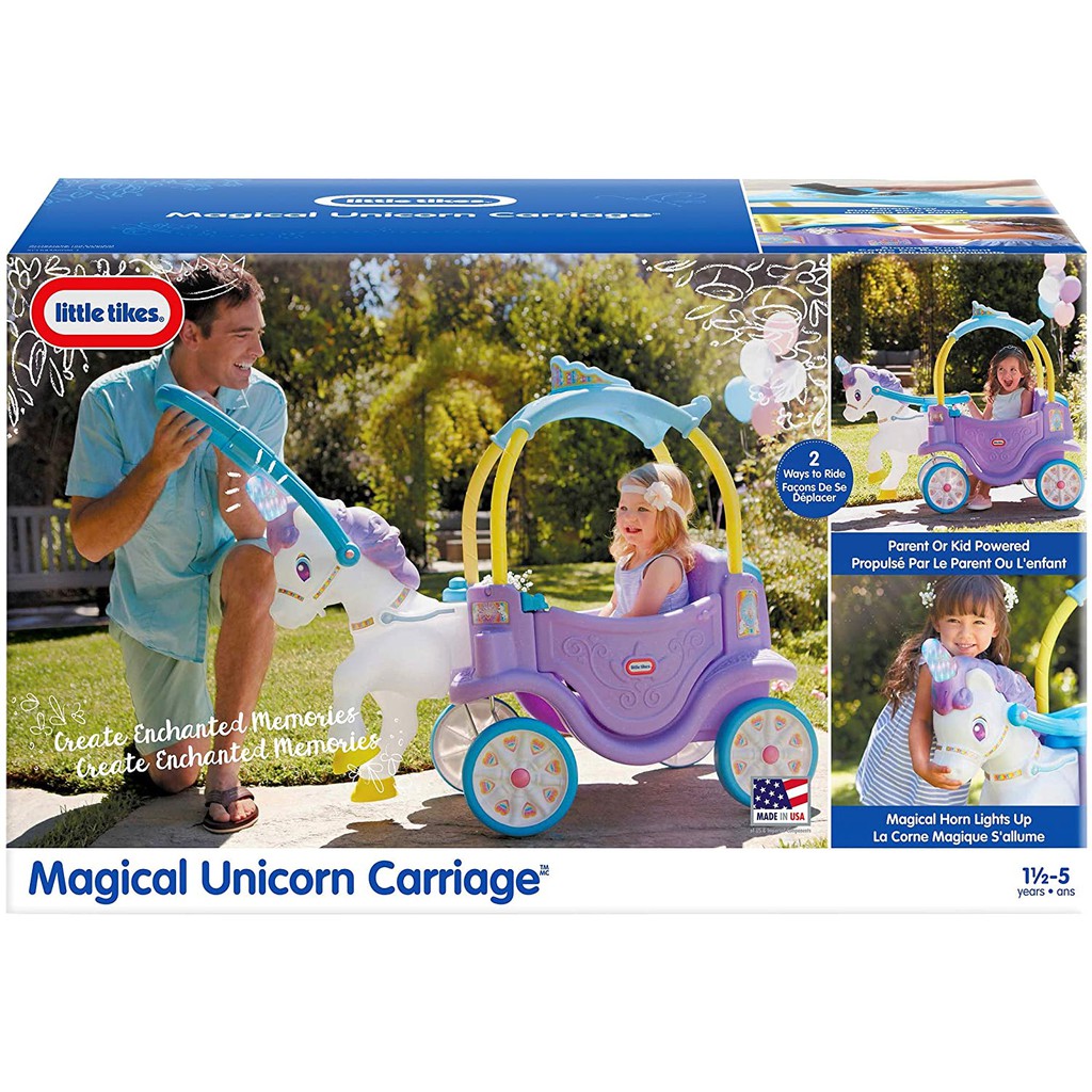 unicorn carriage little tikes