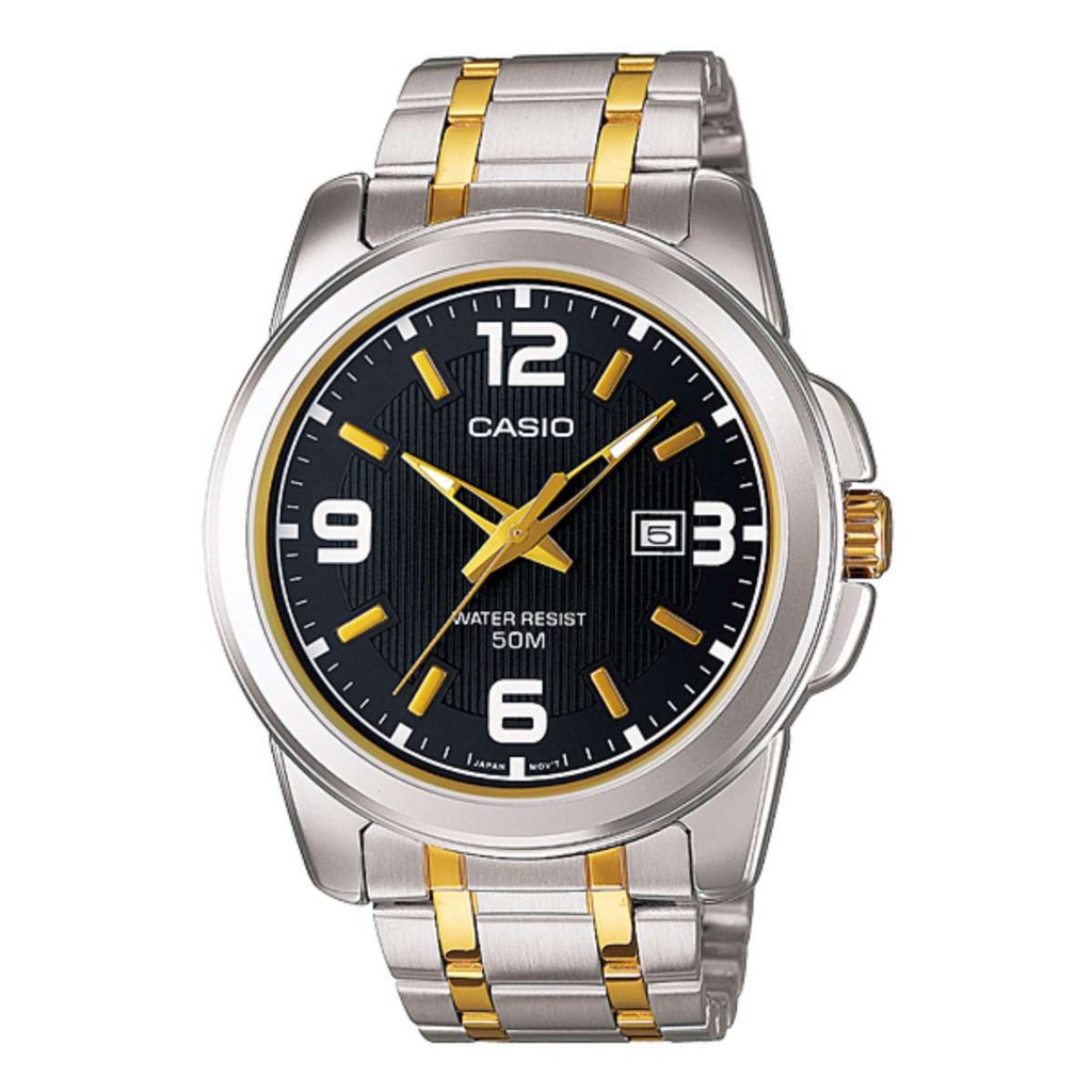 Casio Men's Standard Analog Two-Tone Stainless Steel Band Watch ...