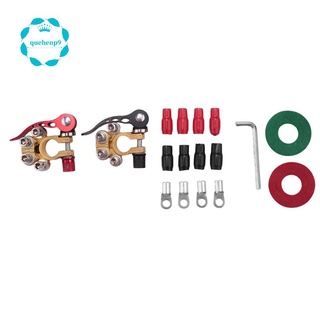 Car Battery Terminals 12V Auto Battery Terminal Connector Battery Cable Terminal Adapter Copper Clamps with Hex Wrench