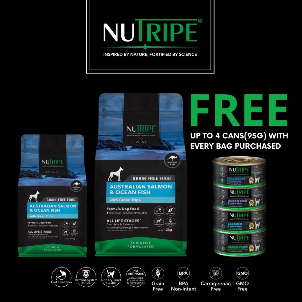Nutripe Essence, Australian Salmon & Ocean Fish with Green Tripe