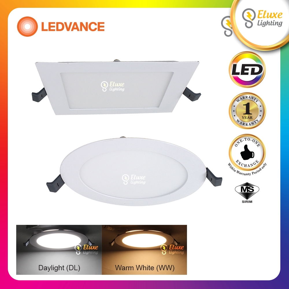 Shop Malaysia Osram Ledvance 15w 18w 6 8 Round Square Led Eco Slim Downlight Singapore