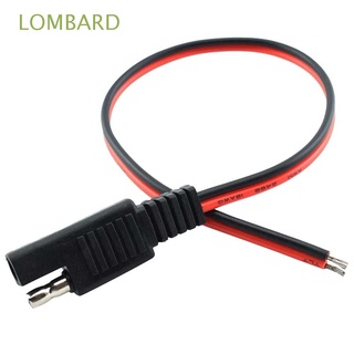 LOMBARD 2 Pin Power Automotive Cable 18AWG Battery Plug Wire SAE Connector Cable Solar Panel 2/4 PCS 30CM Motorcycle Solar Plug Quick Disconnect Extension Cable