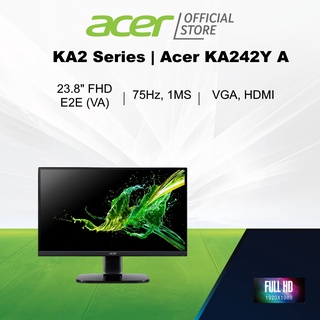 Acer KA242Y A 23.8-Inch FHD Monitor with 1 MS Response Time (Computer Monitor Screen)