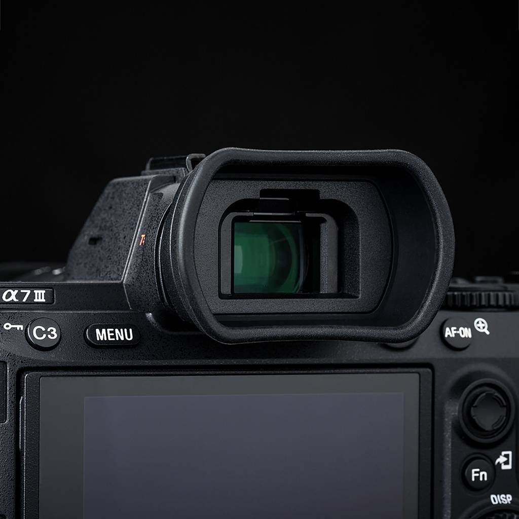 KIWI FDA-EP18 Eyecup Camera Viewfinder Eyepiece Long Soft Eyeshade for Sony A7 III A7 II A7M3 A7M2 A7 A7R IV A7R III A7R II A7R A7R4 A7R3 A7R2 A7S II A7S2 A7S A9 A9 II A58 A99 II and More, Replaces Sony FDA-EP18 Eyecup