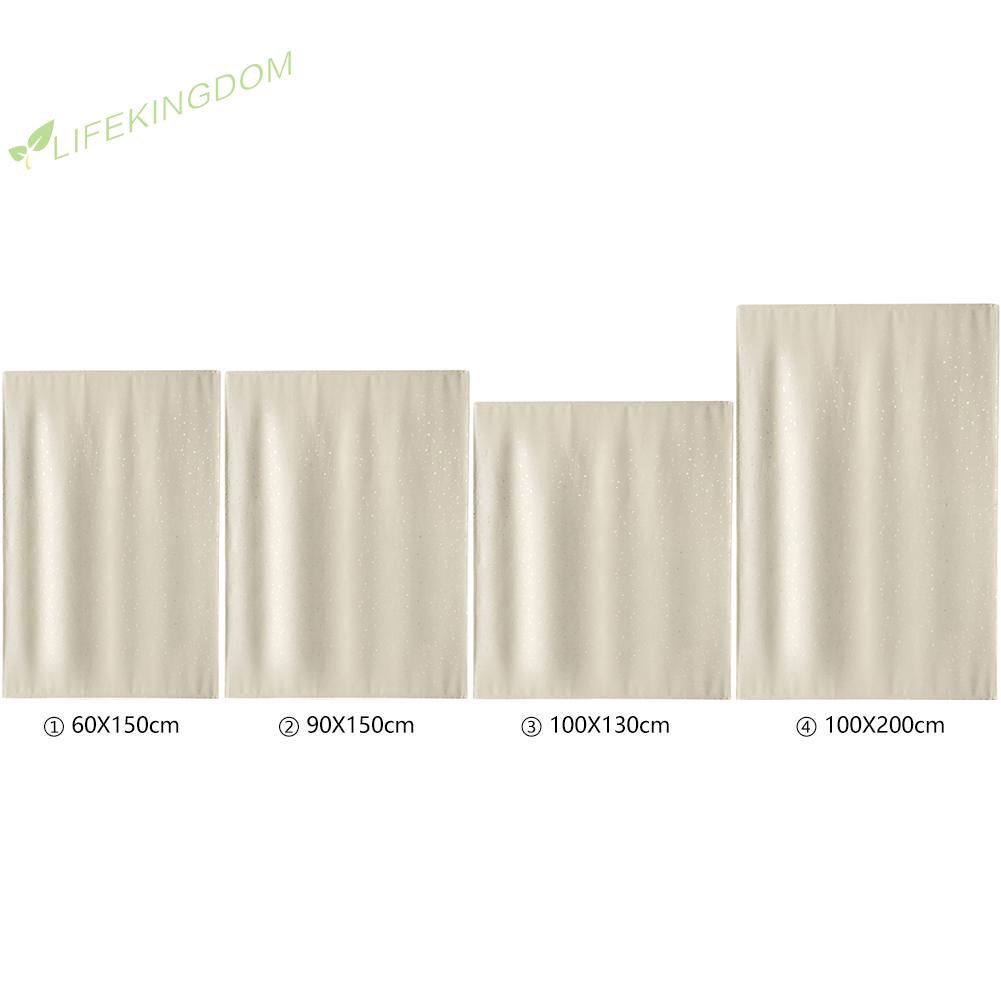 Beige Silver Star Print Self Adhesive Blinds Blackout Window