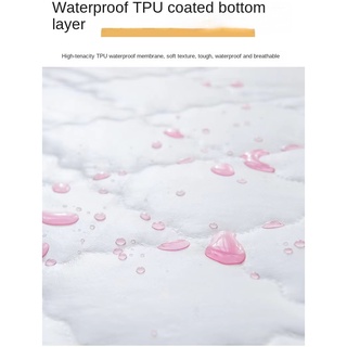 Nordic Thick Waterproof Mattress Cover Fitted Sheets Cleaning Pads 3M Moisture Wicking Technology Treatment Sheets Bed Covers Diaper Pads Skin-Friendly and Breathable Queen/King Sheets Pillowcases Bedding #2
