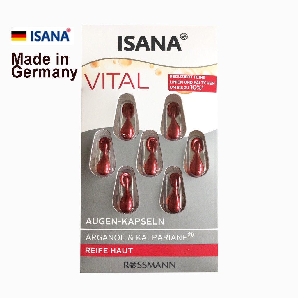 New Isana Vital Eye Capsules Pack Of 1 X 7 Capsules Shopee Singapore