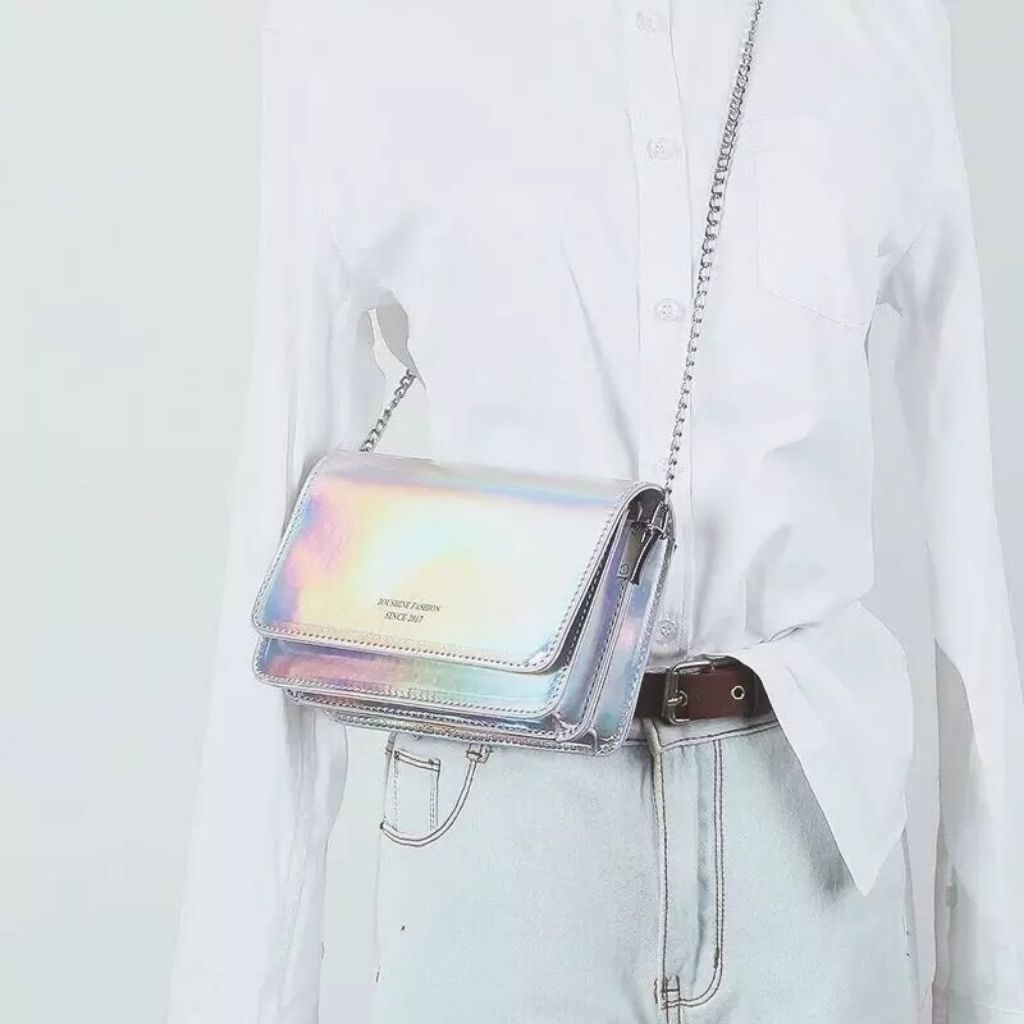 hologram sling bag