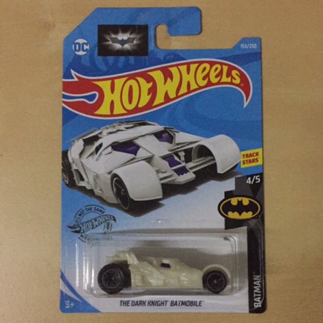 hot wheels the dark knight batmobile white