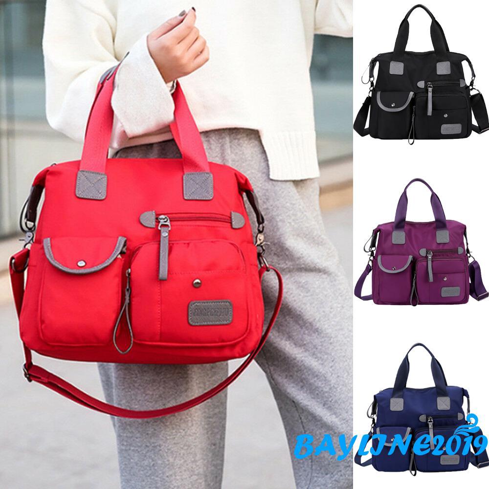 ♪TY★Women Large Capacity Nylon Shoulder Bags Messenger Waterproof ...