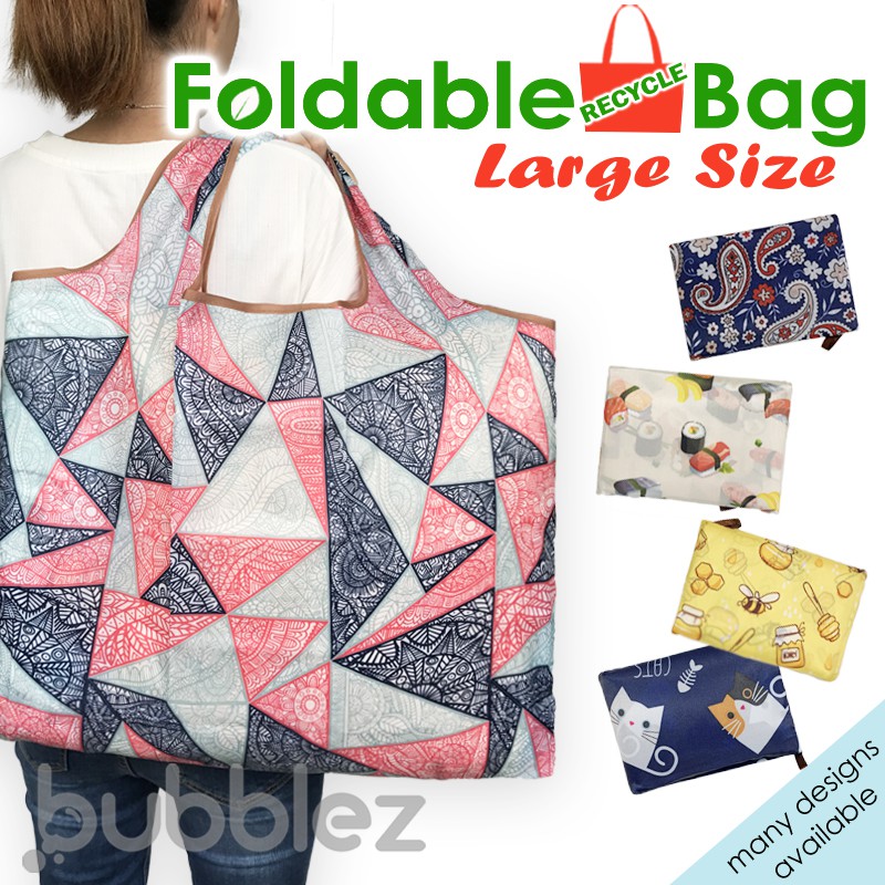 [SG SELLER] FOLDABLE RECYCLE BAG (LARGE SIZE) [150199] / ECO