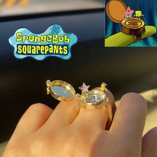 Image of thu nhỏ SpongeBob SquarePants BFF Friendship Ring Good Friend Ring Good Friend Can Open The Cute Ring #0
