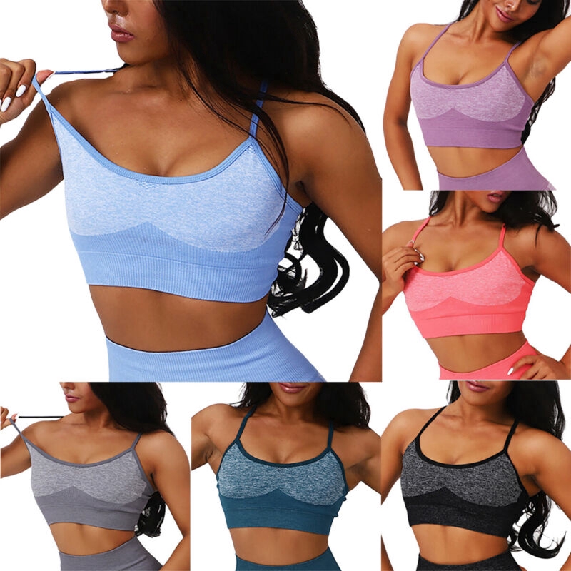 padded sports crop top