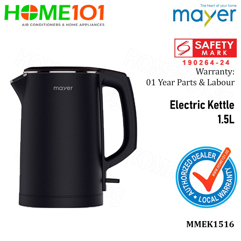 Mayer Electric Kettle 1.5L MMEK1516 Shopee Singapore