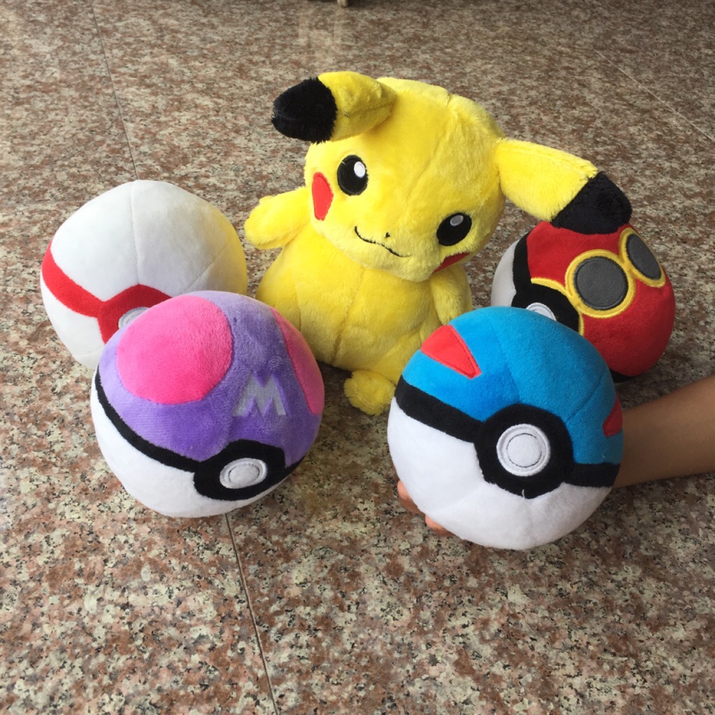 pokeball soft toy