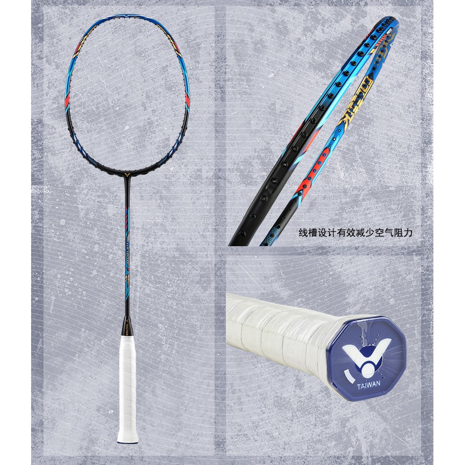Original Victor Thruster F Full Carbon Single Badminton Racket String And Grip Shopee Singapore