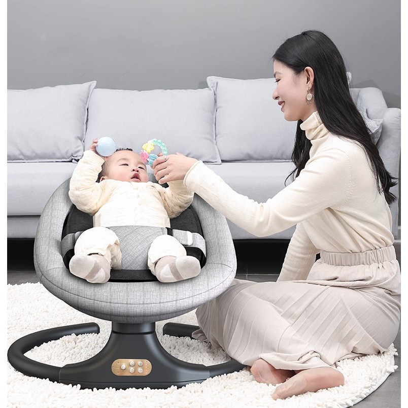 rocking baby bed electric