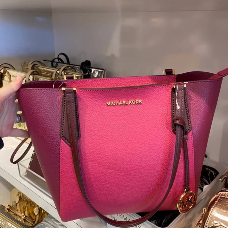 mk pink handbag